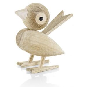 Lucie Kaas Dřevěný ptáček Sparrow Oak - 8 cm