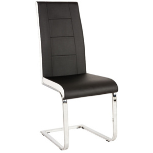 Židle HEAS H-629, 103x42x43, černá/bílá