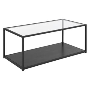 Černý skleněný konferenční stolek MEDORA