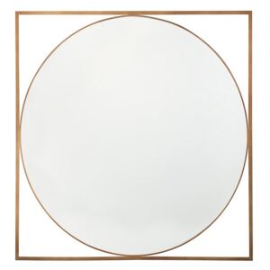 Nástěnné zrcadlo 81 x 81 cm zlaté NIHOA