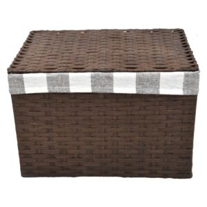 Vingo Úložný box s víkem hnědy Rozměry (cm): 36x25, v. 26