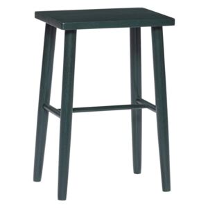 Tmavě zelená barová stolička z dubového dřeva Hübsch Oak Bar stool, výška 52 cm