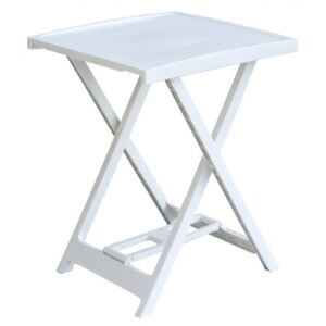 Tradgard ARNO Plastový stolek - bílý, 65 x 50 x 47 cm
