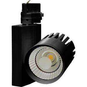 Ecolite TR-TL-30W/CR Černý 3 fázový lištový LED reflektor 30W denní bílá