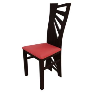 Židle JK56, Barva dřeva: ořech, Potah: ekokůže Soft 010