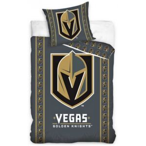 TipTrade (CZ) • NHL - Hokejové povlečení Vegas Golden Knights - 100% bavlna Refoncé - 70x90 cm x 140x200 cm