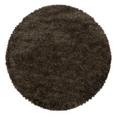 Ayyildiz koberce Kusový koberec Fluffy Shaggy 3500 brown kruh ROZMĚR: 80x80 (průměr) kruh