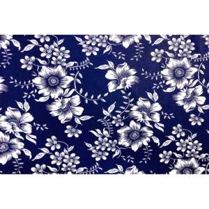 Darré bavlněná látka Flowers blue š.160 kytičky, kytky, květy