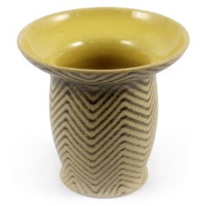 Nádoba CUIA malá - z keramiky žluto-hnědá - 13
