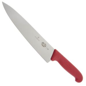 Kuchařský nůž Victorinox Fibrox 25 cm, červený