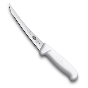 Vykosťovací nůž Victorinox Fibrox 15 cm, pružná, zahnutá a úzká čepel, bílý