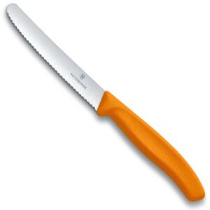 Zoubkovaný nůž na rajčata Victorinox Swiss Classic 11 cm, oranžový