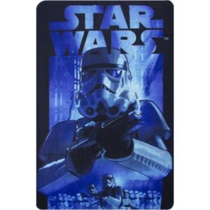 SUN CITY Fleecová / fleece deka Star Wars Stormtrooper blue 100x150