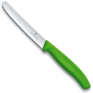 Zoubkovaný nůž na rajčata Victorinox Swiss Classic 11 cm, zelený