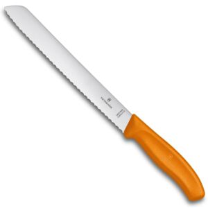 Zoubkovaný nůž na chléb Victorinox Swiss Classic 21 cm, oranžový