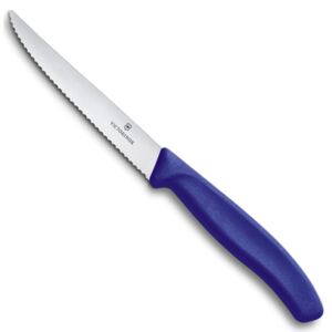 Zoubkovaný nůž na steak Victorinox Swiss Classic 11 cm, modrý