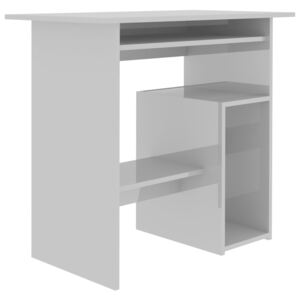 Psací stůl Oakford - dřevotříska - šedý s vysokým leskem | 80x45x74 cm