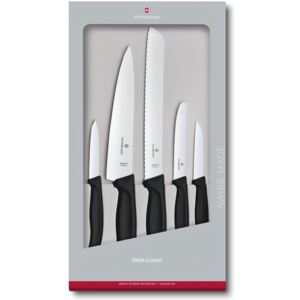 Sada kuchyňských nožů Victorinox Swiss Classic 5 ks, černá