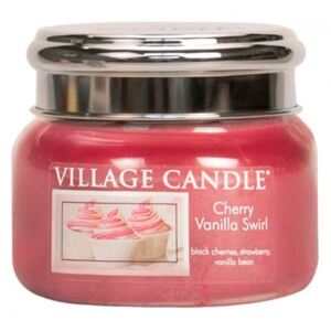Village Candle Vonná svíčka ve skle, Višeň a vanilka - Cherry Vanilla Swirl, 11oz