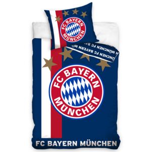 Fotbalové povlečení FC Bayern Mnichov Blue Rozměr: 140x200 + 70x80