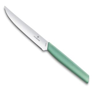Zoubkovaný nůž na steak Victorinox Swiss Modern 12 cm, zelený