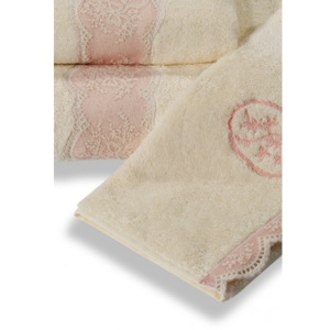 Soft cotton Ručník BUKET - malý 32 x 50 cm Krémová
