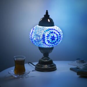 Krásy Orientu Orientální skleněná mozaiková lampa Reem - stolní