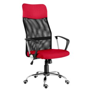 Kancelářská židle ERGODO BASIC PLUS červeno-černá