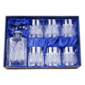 ONTE CRYSTALWhisky set se skleničkami 330ml, Exclusive, Dárkové balení , Láhev + 6 skleniček