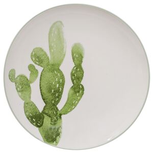Bloomingville, Jídelní talíř s motivem kaktusu, Ø25 cm