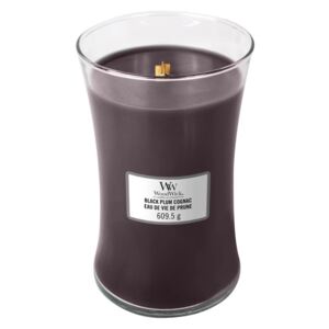 Vonná svíčka WoodWick - Black Plum Cognac 609g/110 - 120 hod