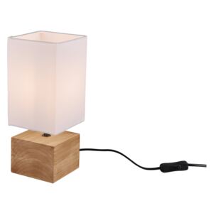 TRIO R50171030 WOODY stolní lampička 1xE14 dřevo, bílá