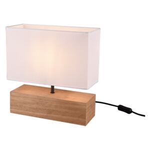 TRIO R50181030 WOODY stolní lampička 1xE27 dřevo, bílá
