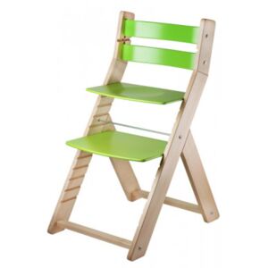 Woodpartner Rostoucí židle Sandy natur zelená