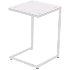Přístavný stolek Denise, bílý