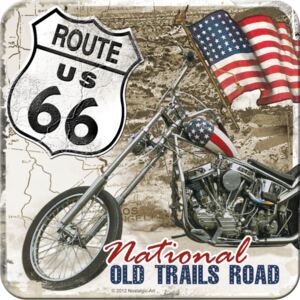 Nostalgic Art Sada podtácků 2 - Route 66 (Old Trails Road) 9x9 cm