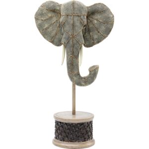 KARE DESIGN Soška Busta slona s nýty s perel 49cm
