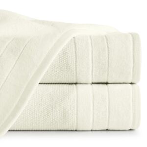 Bavlněný froté ručník s proužky LINNA 50x90 cm, krémová, 500 gr Mybesthome Varianta: ručník - 1 kus 50x90 cm