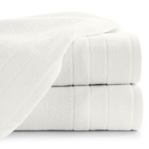 Bavlněný froté ručník s proužky LINNA 50x90 cm, bílá, 500 gr Mybesthome Varianta: ručník - 1 kus 50x90 cm