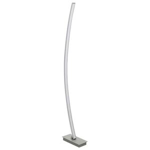 Designová stojací LED lampa ADDISON, 28W, teplá bílá, stříbrná