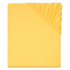MERADISO® Žerzejové napínací prostěradlo BIO, 90–100 x 200 cm (žlutá)