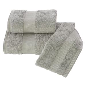 Luxusní malý ručník DELUXE 32x50cm z Modalu Šedá, 650 gr / m², Modal - 17% modal / 83% výběrová bavlna