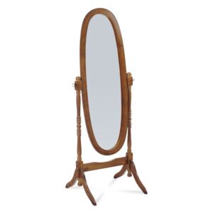 Zrcadlo stojanové - tmavě hnědé 20124 WAL