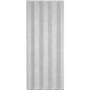 Koženkové shrnovací dveře plné 83 x 200 cm, model bílý