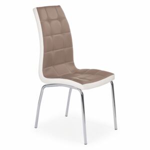 Jídelní židle K186 šedo-bílá