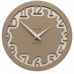 CalleaDesign 10-002 Labirinto zelená oliva-54 30cm nástěnné hodiny