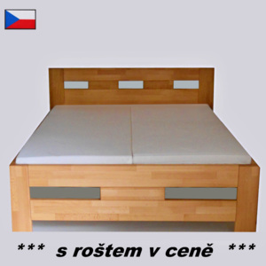Vančat CZ postel Milena 140A - masiv buk 4cm