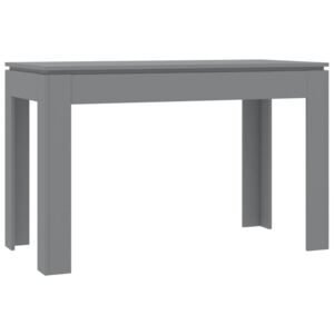Jídelní stůl šedý 120 x 60 x 76 cm dřevotříska