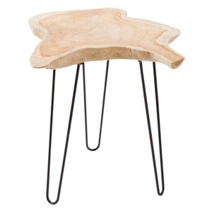 Demsa home Odkládací stolek Ruto, 55 cm, teakové dřevo