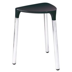 Gedy YANNIS koupelnová stolička 37x43,5x32,3 cm, černá 217214